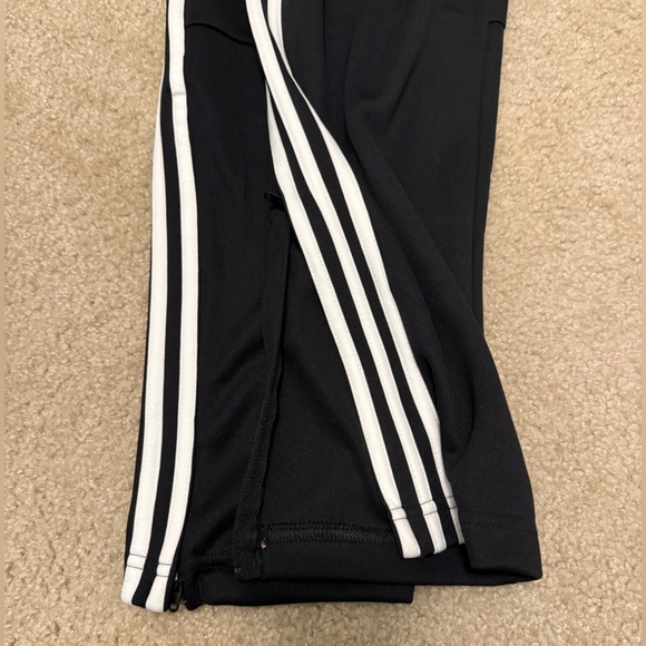 Adidas Black Joggers with White Stripes - Picture 3 of 5